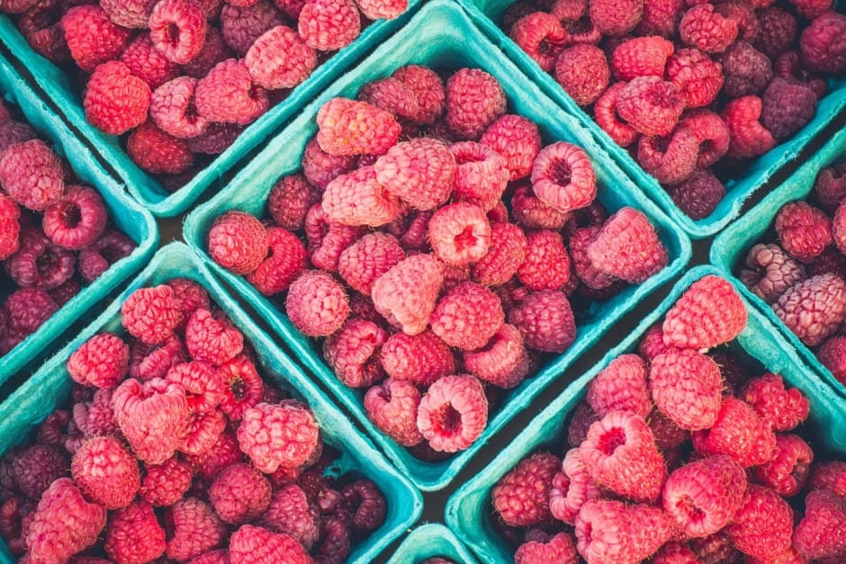 Harvesting of raspberry