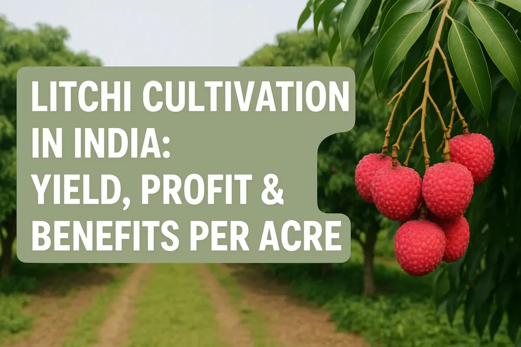 Litchi Cultivation in India: Yield, Profit & Benefits per Acre create thumbnail for the Litchi Cultivation in India: Yield, Profit & Benefits per Acre