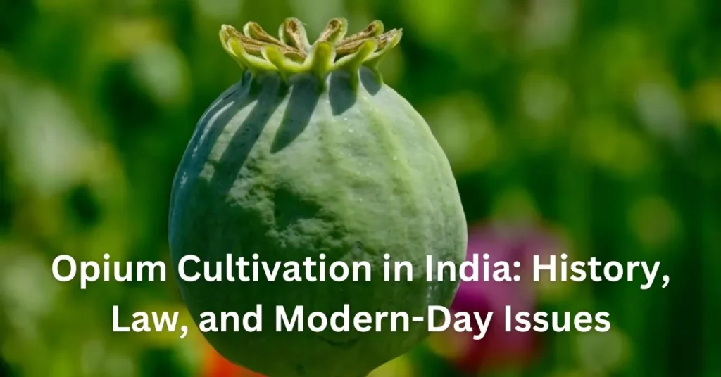 Opium Cultivation in India: History, Law, and Modern-Day Issues Opium Cultivation in India: History, Law, and Modern-Day Issues