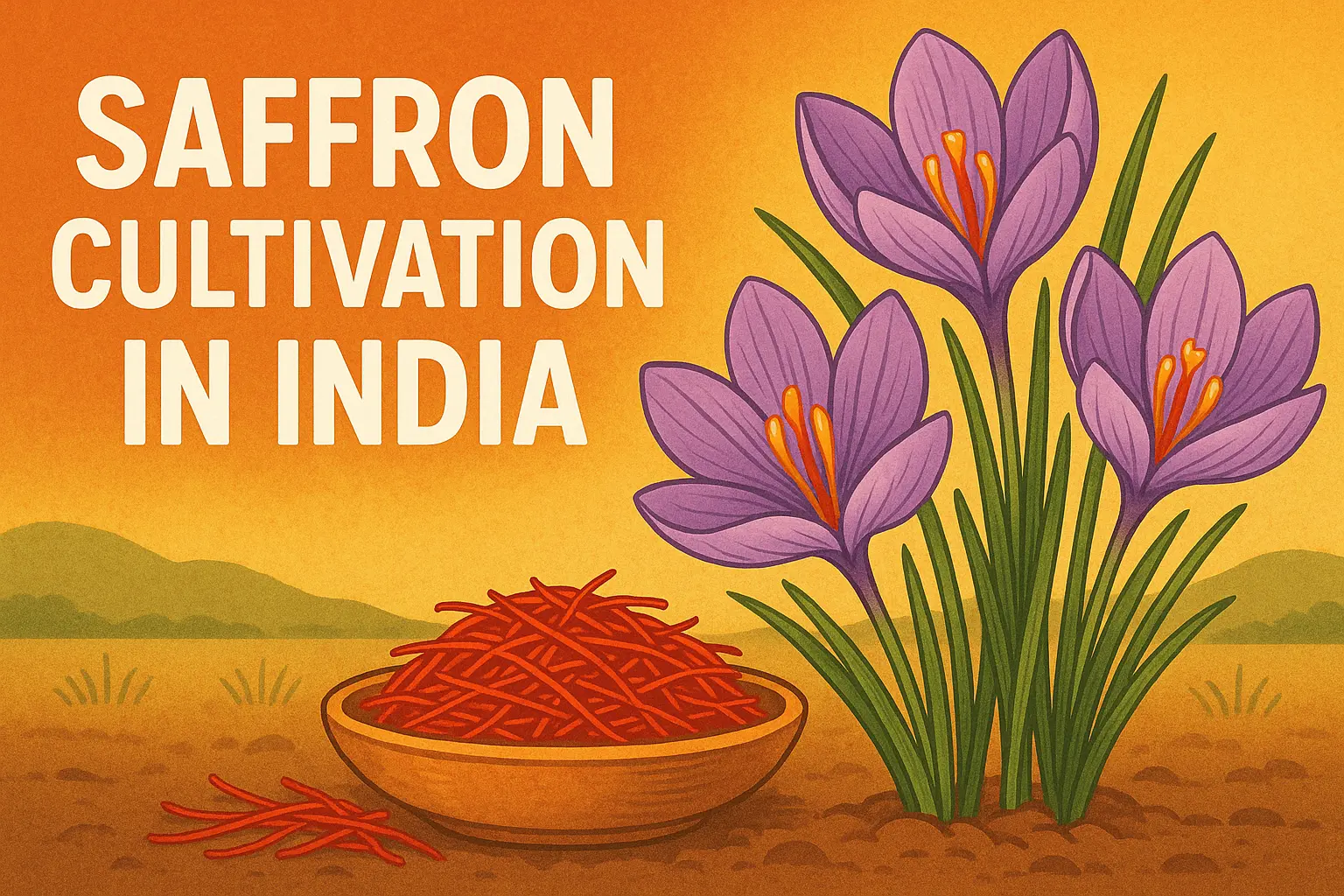 How to Grow Saffron: A Comprehensive Guide to Saffron Cultivation in India