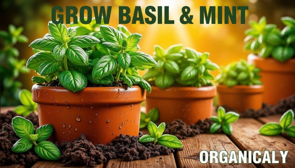 gROW basil and mint